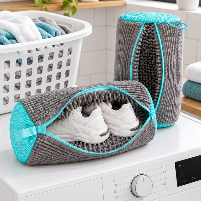 Kit 2 sacos para lavar tênis na máquina
