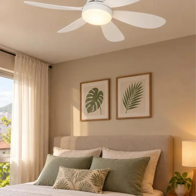 Lâmpada LED com ventilador de teto E27 e controle remoto