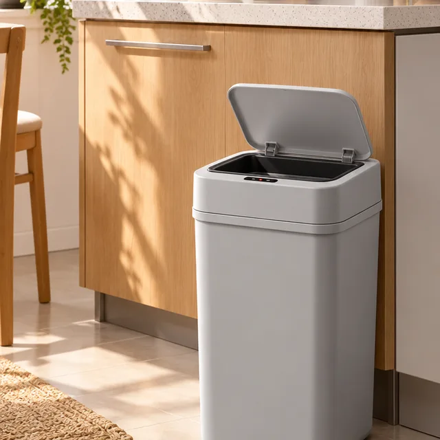 Lixeira 16 L com sensor de presença
